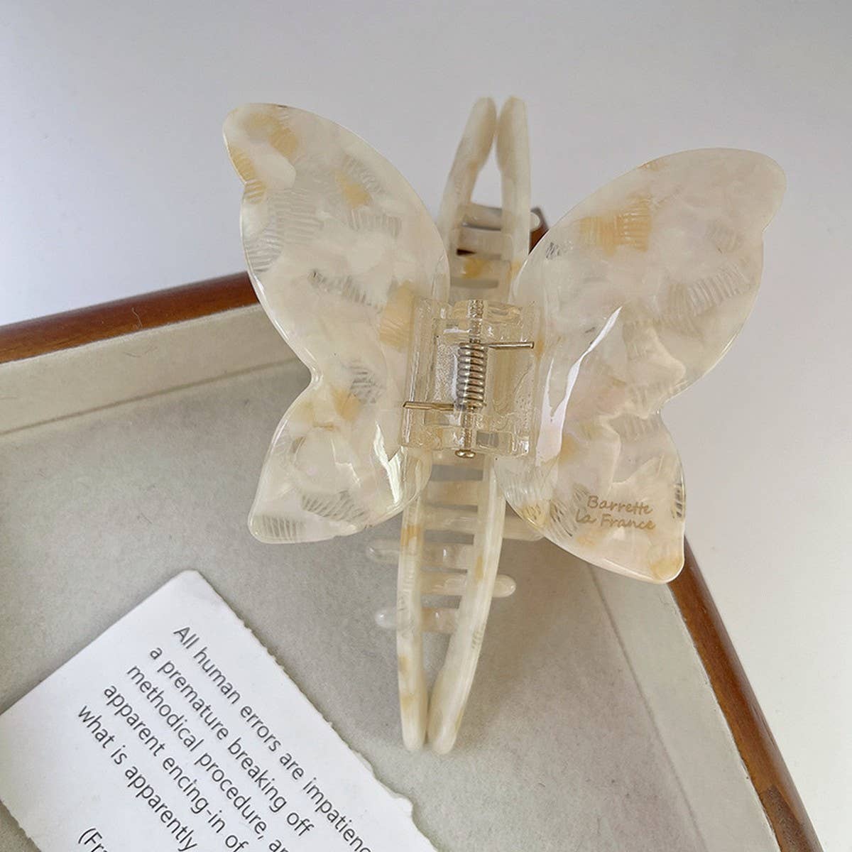 Gentle Butterfly Wings Hair Claw, Chic Tone Clip