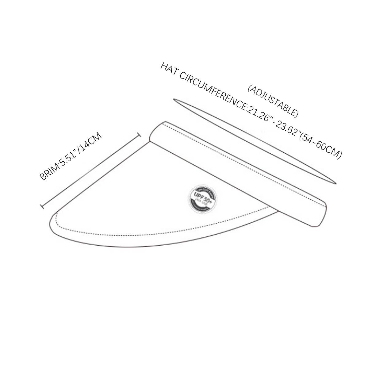 OUTDOOR SUN PROTECTION FOLDABLE SUN HAT_CWAH1351