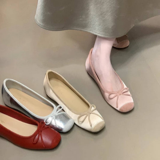 Ballet Mary Janes with Hidden Wedge & Bow_CWSHF0152