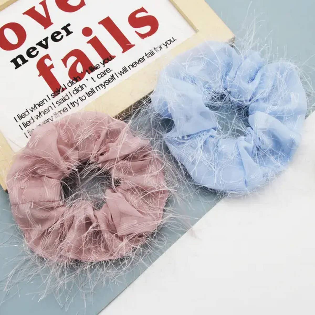 FASHION TASSELS SOLID COLOR SCRUNCHIE_CWAHA0180