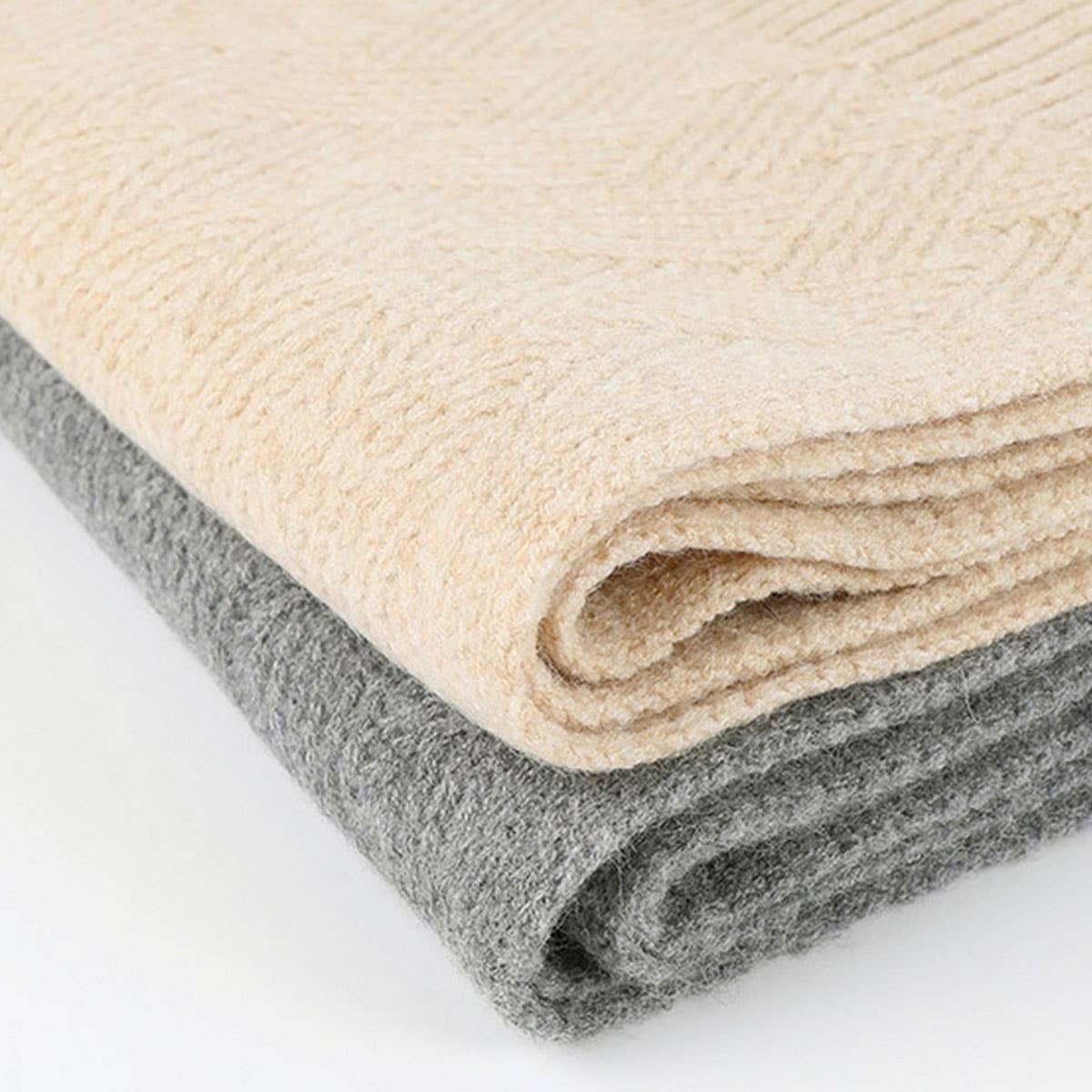 NEW SOLID COLOR WOOL KNITTED WARM THREE-PIECE SUIT_CWMM2776