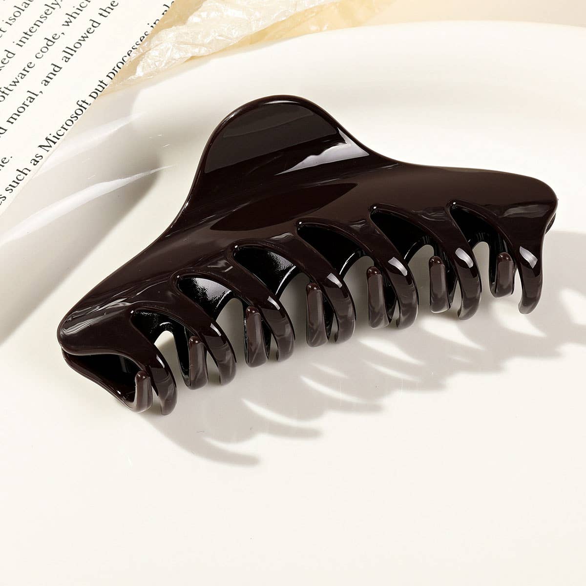 PC pointed keel high-end large hair clip