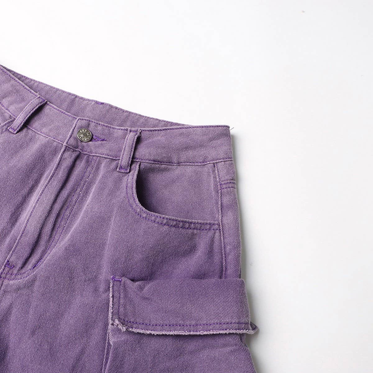 MULTI POCKET LOOSE CARGO PANTS JEANS