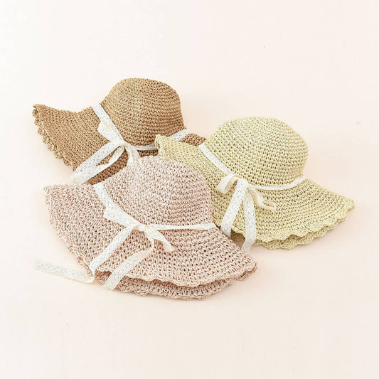 SUMMER VACATION BEACH SUN HAT STRAW HAT_CWAH1406