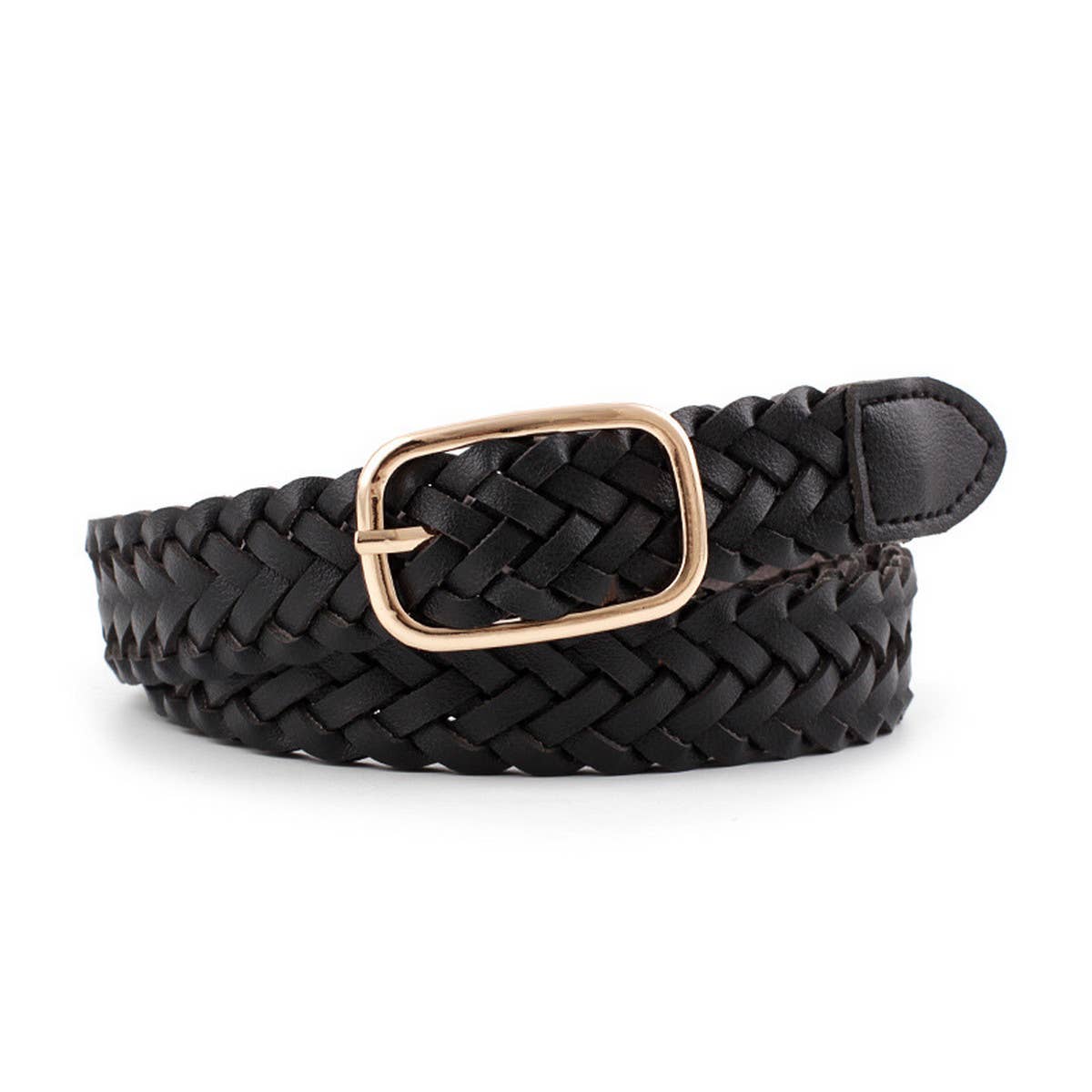 CWABE0892_ALL-MATCH SQUARE BUCKLE TWIST BELT