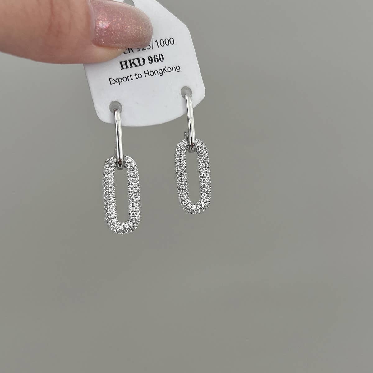 EXQUISITE ELLIPTICAL ZIRCON EARRINGS_CWAJE1311