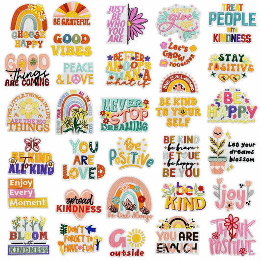 PERSONALIZED COLORFUL ENGLISH EMBROIDERY PATCH_CWMM4029