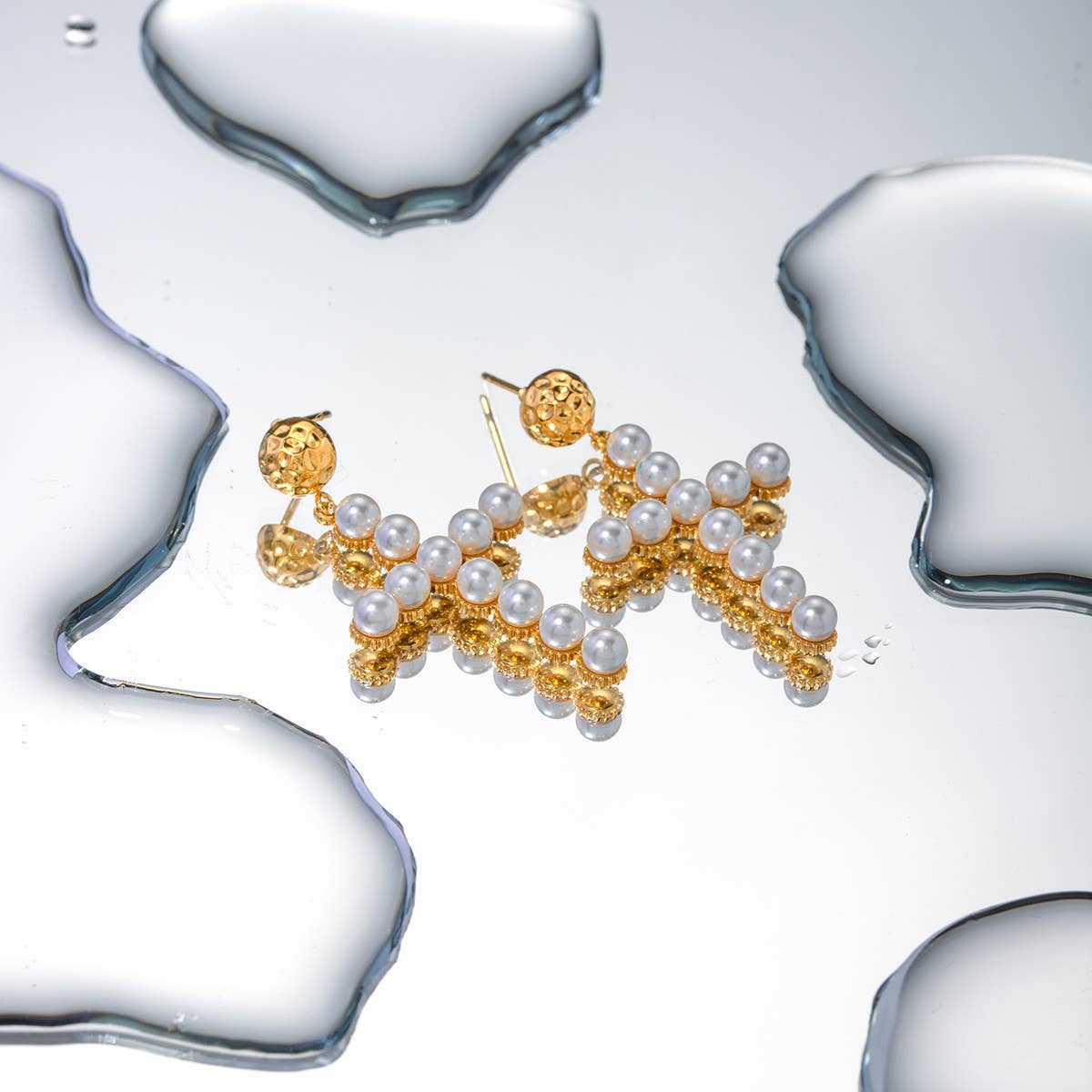 PEARL CROSS VERSATILE 18K GOLD EARRINGS_CWAHA0904