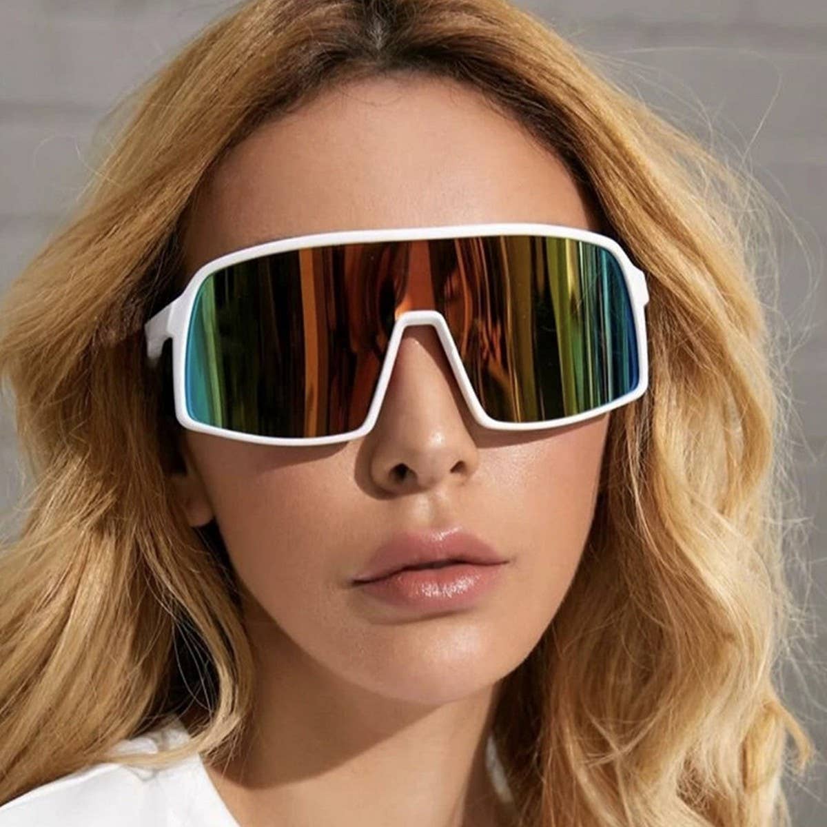 COLORFUL CYCLING GLASSES ONE-PIECE SUNGLASSES