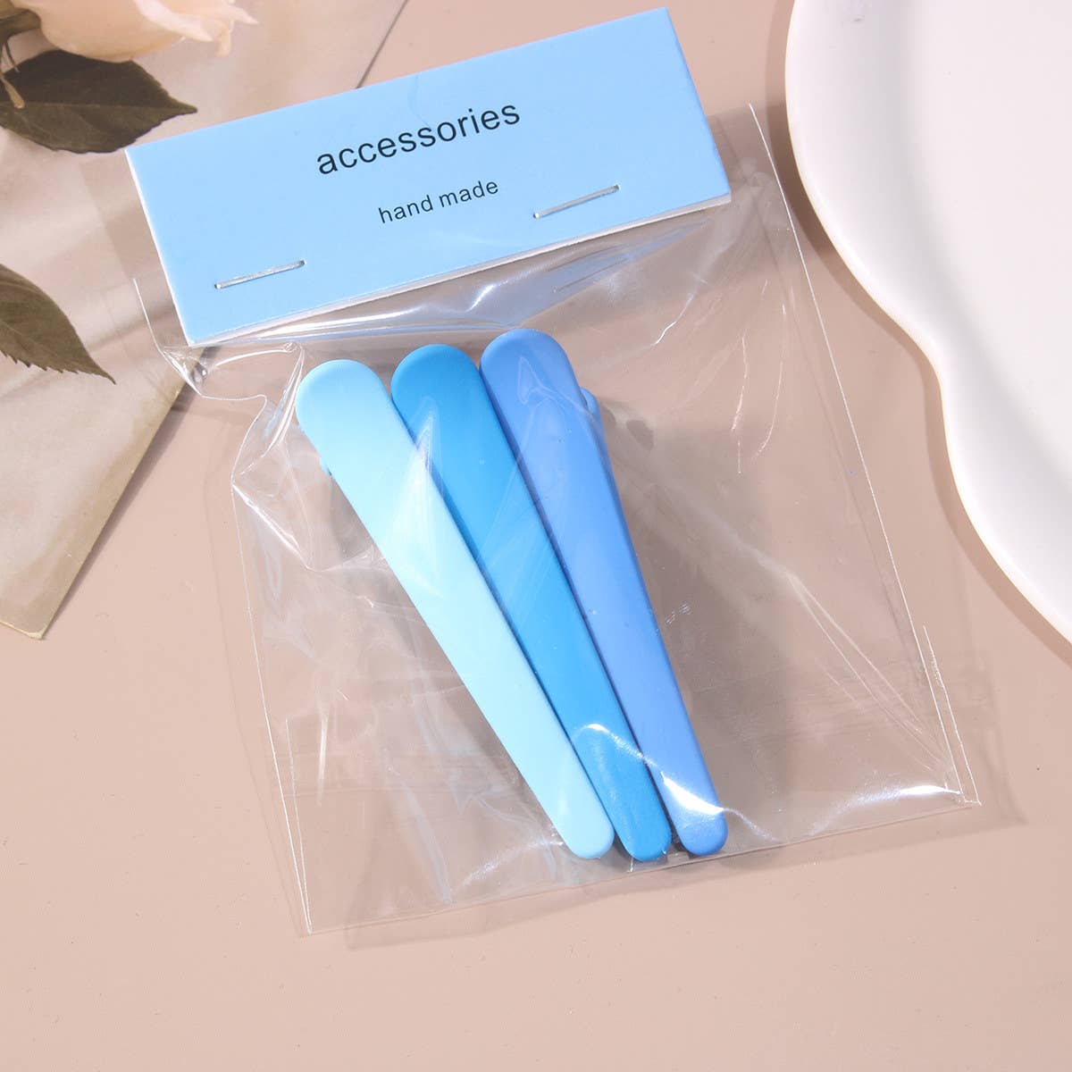 3PCS No-Crease Hair Clips Set Matte Duckbill Pins_CWAHA1045
