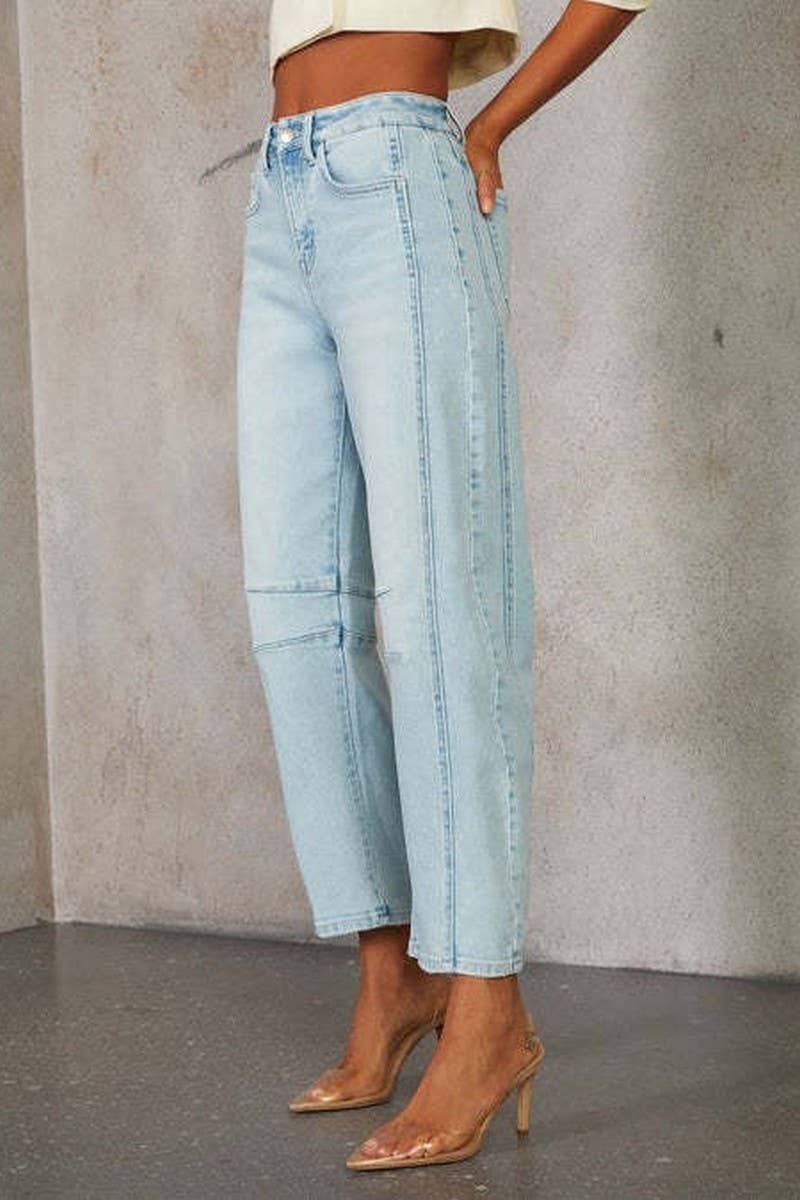 CWJP0597_WASHED MID-RISE LOOSE STRAIGHT LEG JEANS