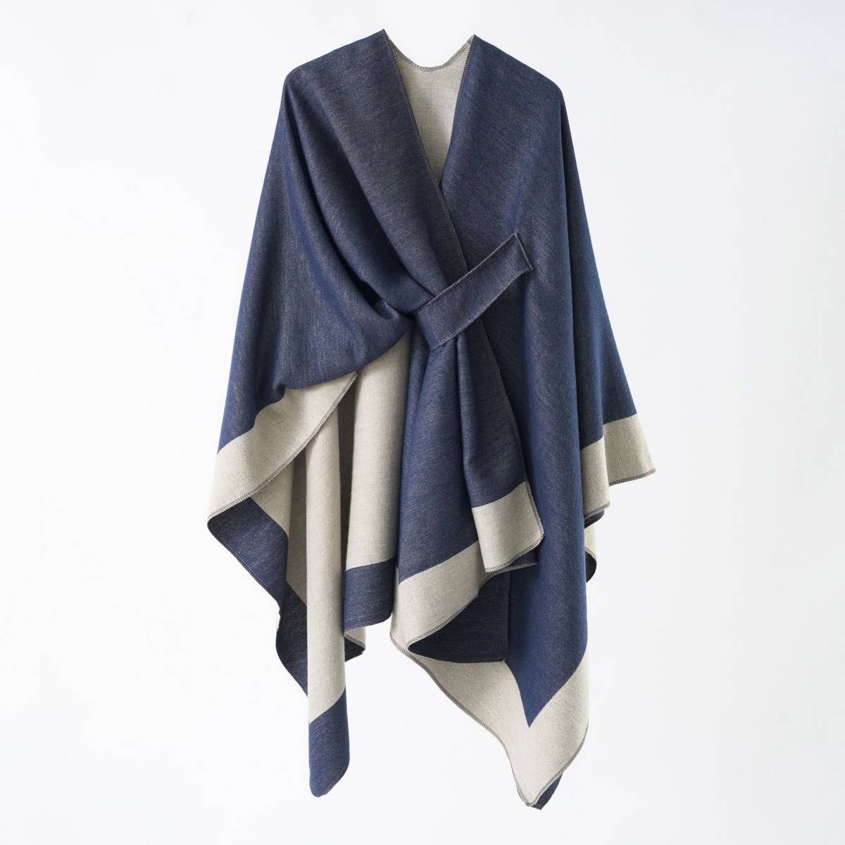 NEW DOUBLE-SIDED SOLID COLOR WARM SHAWL FOR WOMEN