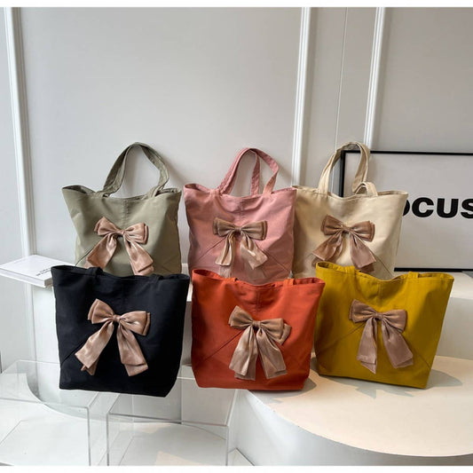 SMALL FRESH CASUAL BOW TOTE BAG_CWAB2691