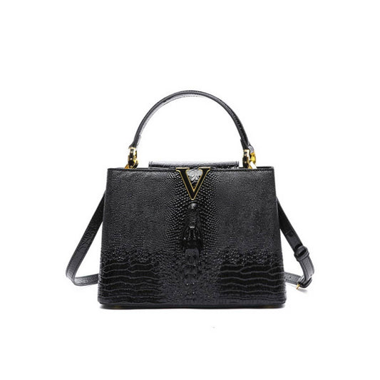FASHIONABLE HIGH-END CROCODILE LEATHER KITTEN BAG_CWAB3618