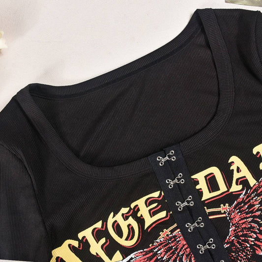 WOMENS SEXY SLIM FIT SHORT BREASTED TOP