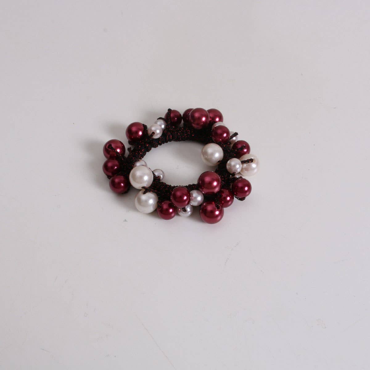 Pearl Hair Tie Boho Bun Holder for Women_CWAHA6762