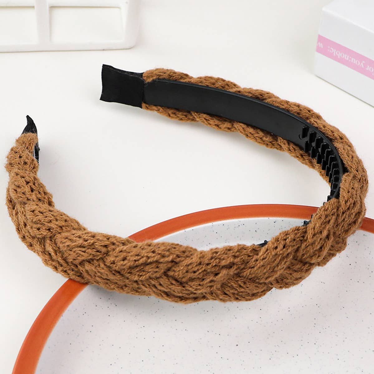 FASHION  WOOL  BRAIDED  HAIR HOOP_CWAHA0237