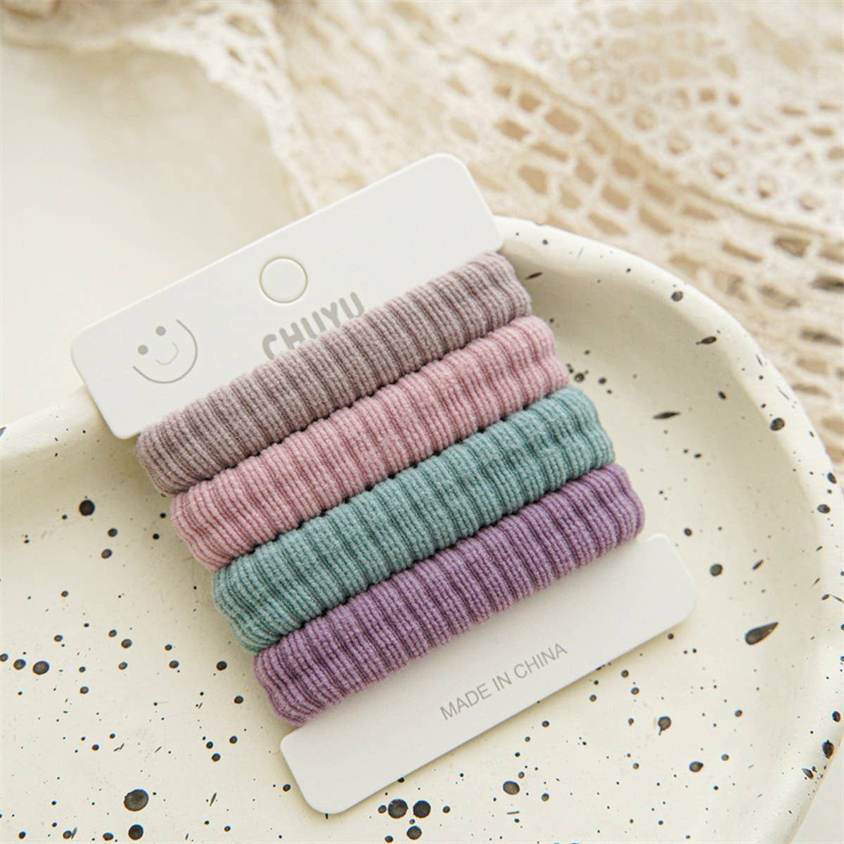 HIGH ELASTICITY SIMPLE PONYTAIL HAIR TIES_CWAHA1131