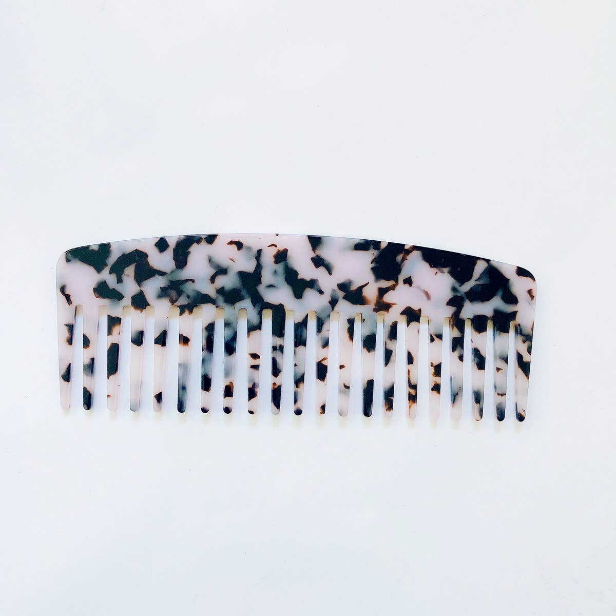 SIMPLE ANTI-STATIC LEOPARD PRINT HAIR COMB