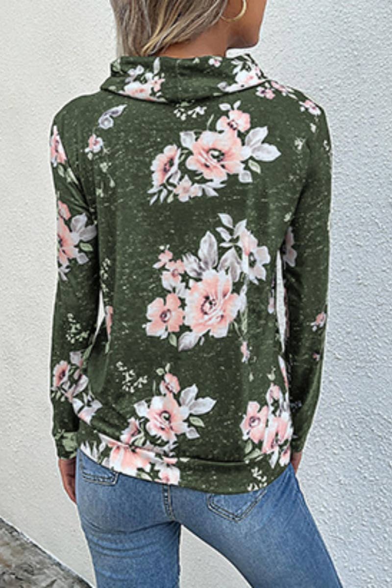 CWOHOL1015_PULLOVER PRINTED PILE NECK LONG-SLEEVED TOP