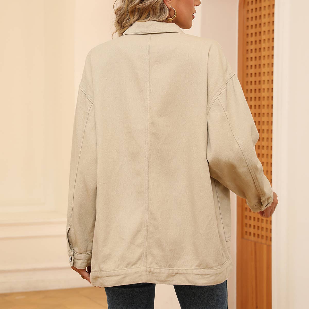 Vintage Loose Denim Jacket for Women ? Classic Fit