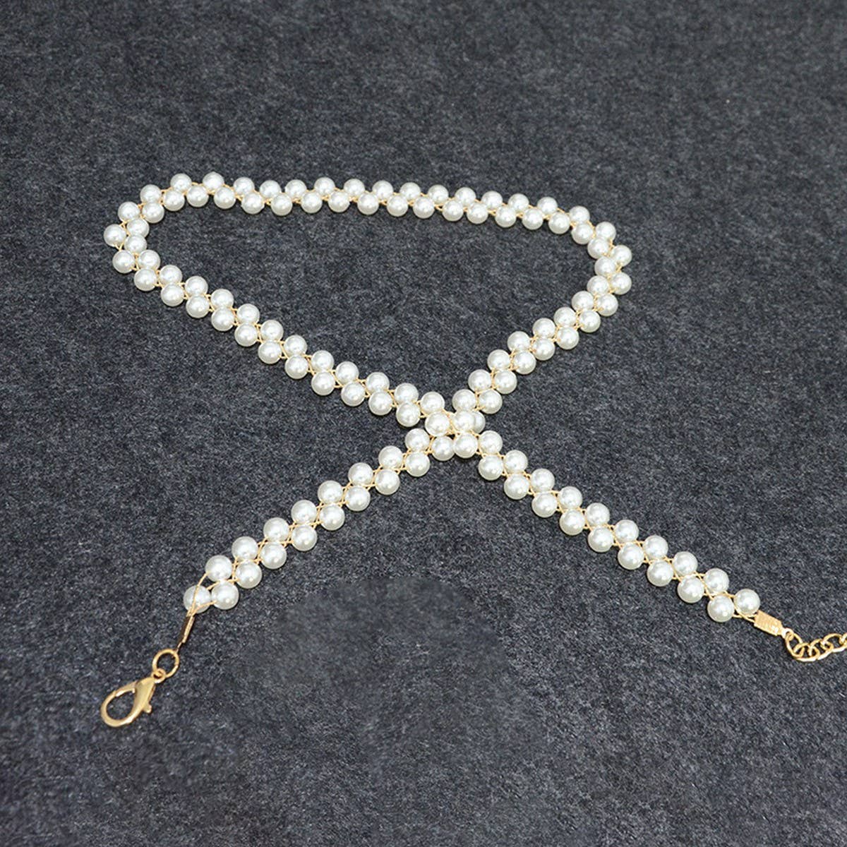 CASUALVERSATILE PEARLSTRING ELEGANTWAIST CHAIN_CWABE0501