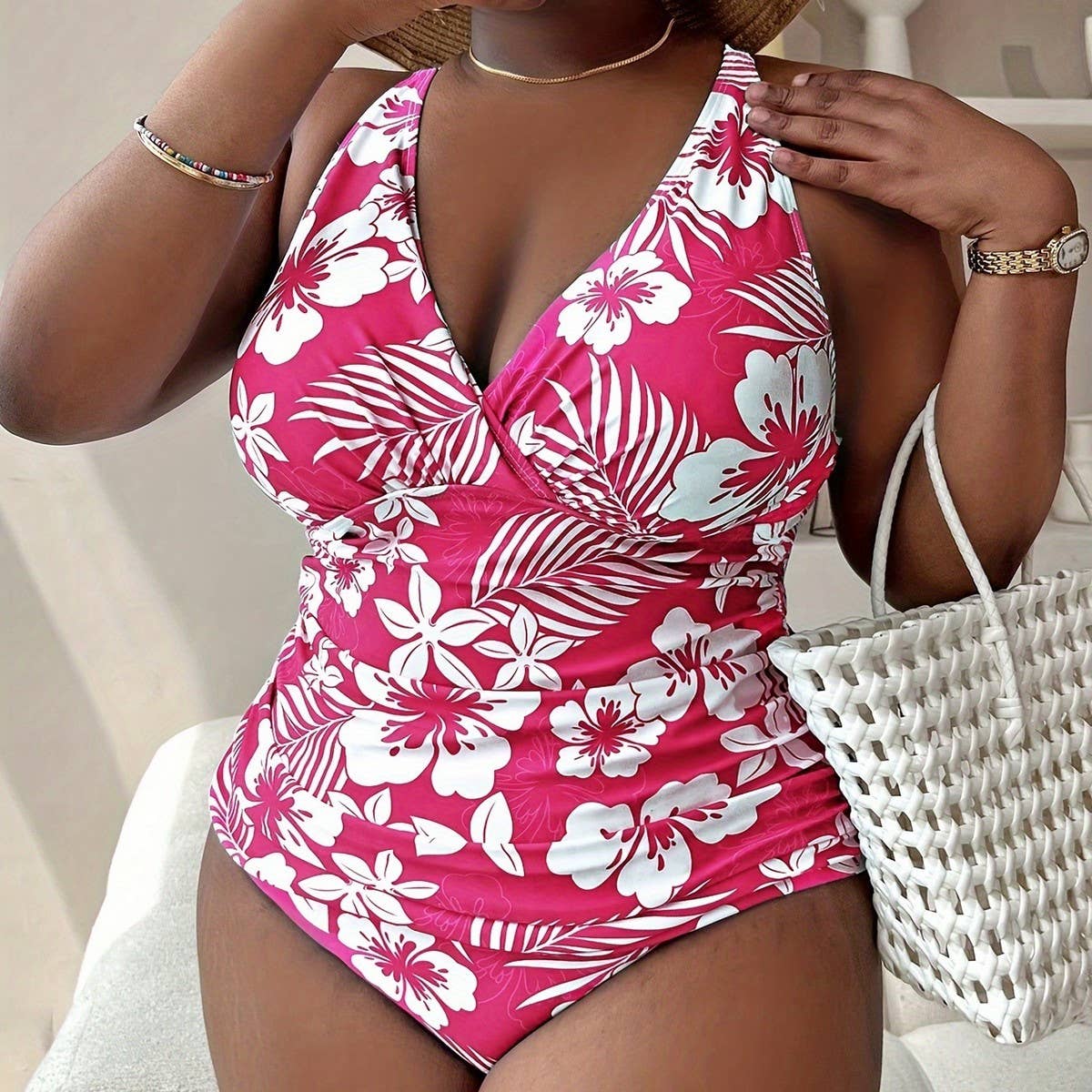 WOMEN'S FLORAL SEXY ONE-PIECE SWIMSUIT BIKINI