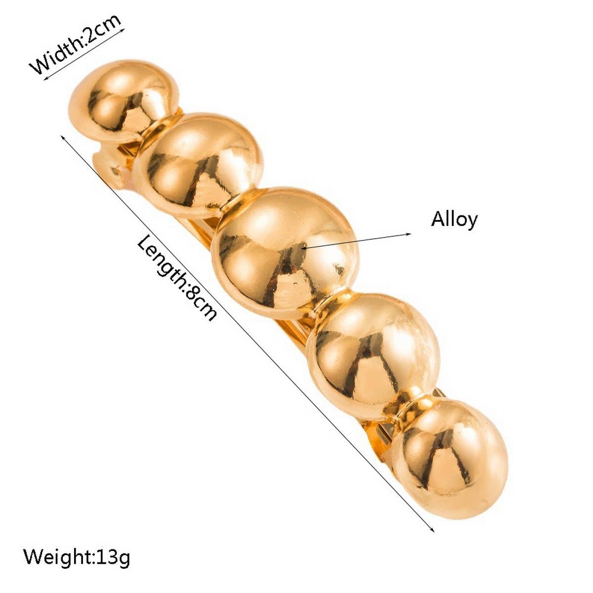 Minimalist Metal Hair Clip for Twisted Styles