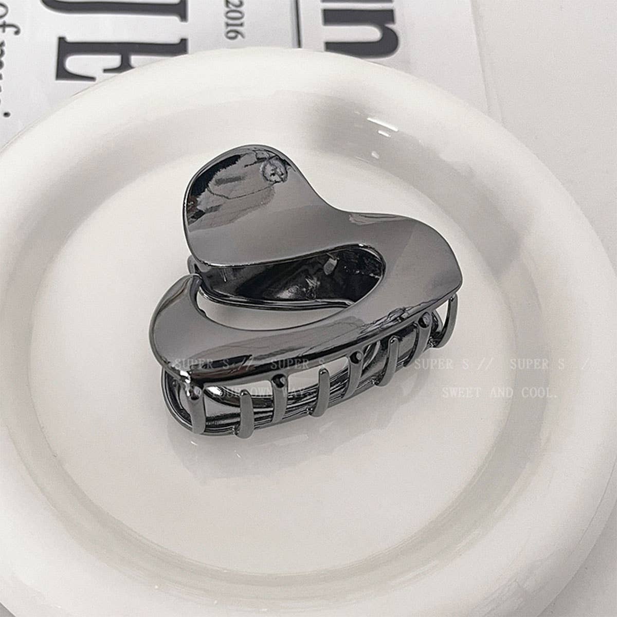 Irregular Metal Hair Claw - Trendy High Pony Clip_CWAHA0288