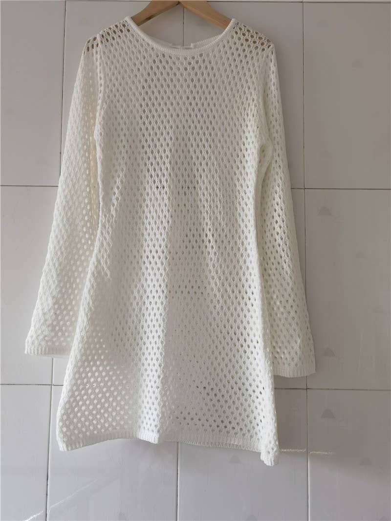 HOLLOWED-OUT BACKLESS SUN-PROTECTIVE CLOTHING