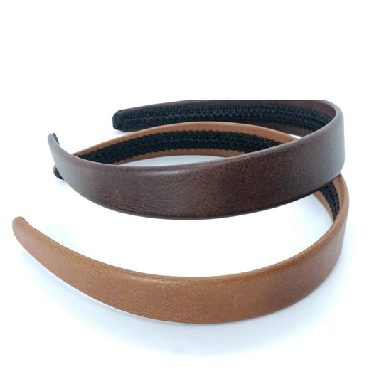 Vintage PU Leather Texture Headband