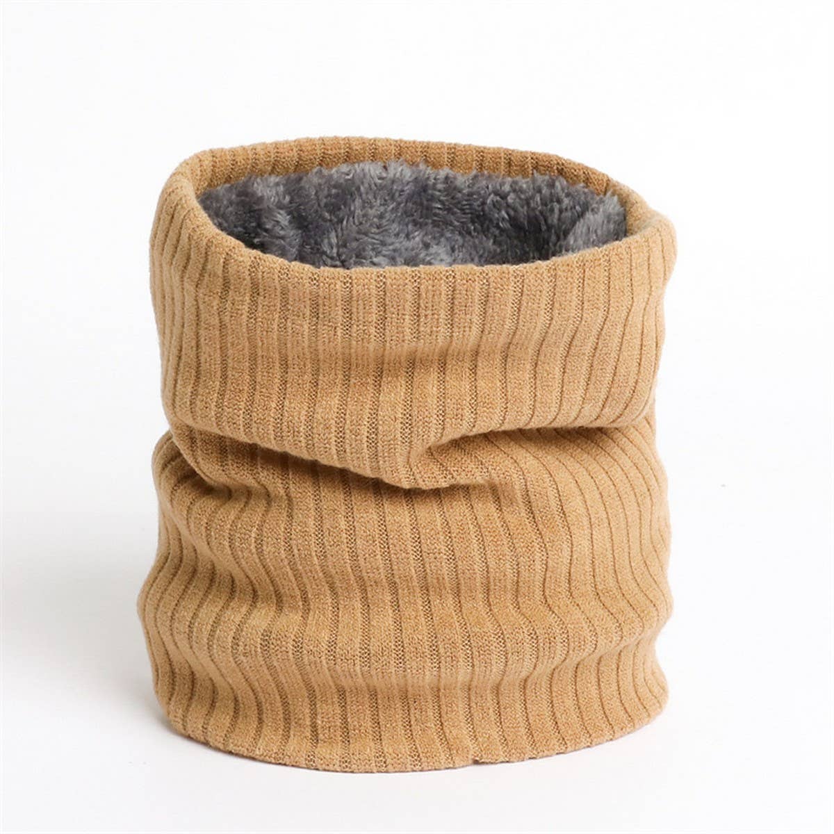 SOLID COLOR PLUS VELVET ELASTIC WARM NECK GAITER_CWASC1023