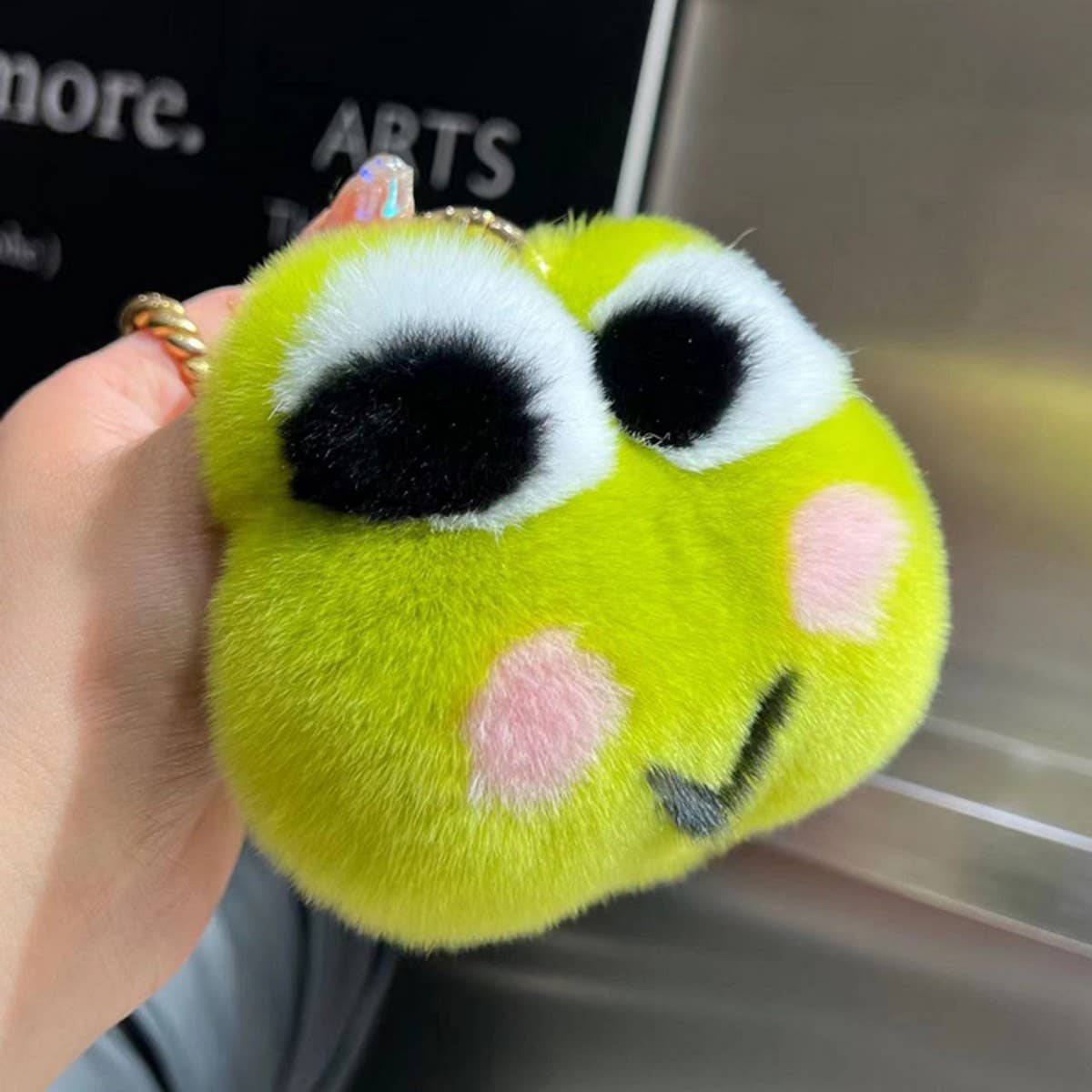 CUTE PLUSH FROG CAR KEYCHAIN BAG ACCESSORIES