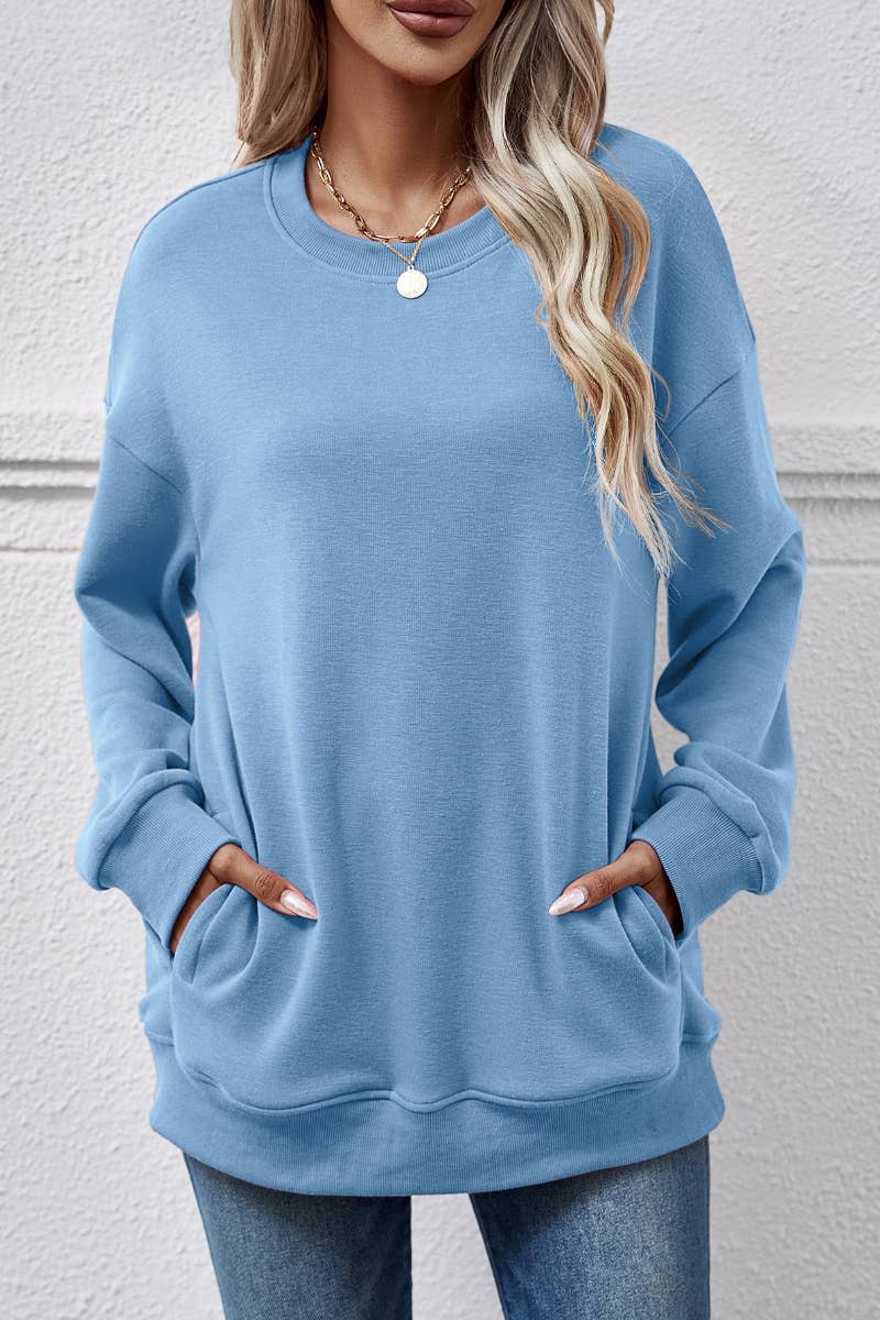 CWOHOL0966_WINTER FLEECE POCKET LONG-SLEEVED HOODIE