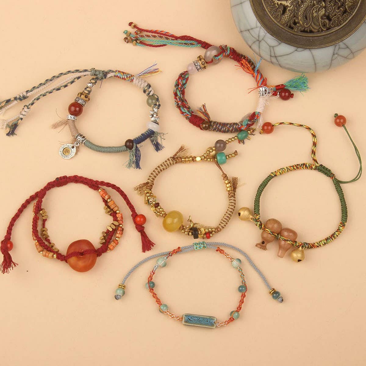 COUPLES RETRO BRAIDED ADJUSTABLE BRACELET