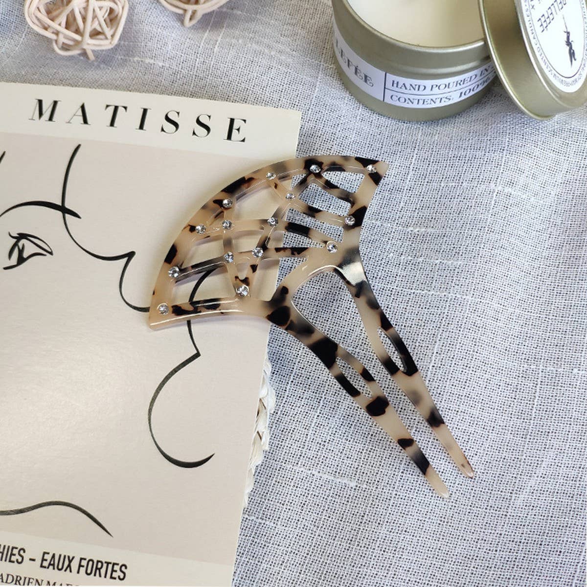 RETRO ETHNIC FAN-SHAPED COMB BACK HEAD HAIR FORK_CWAHA4219