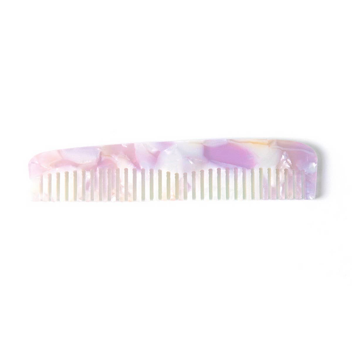 MARBLE TEXTURE ACETATE HAIR COMB STRAIGHT COMB