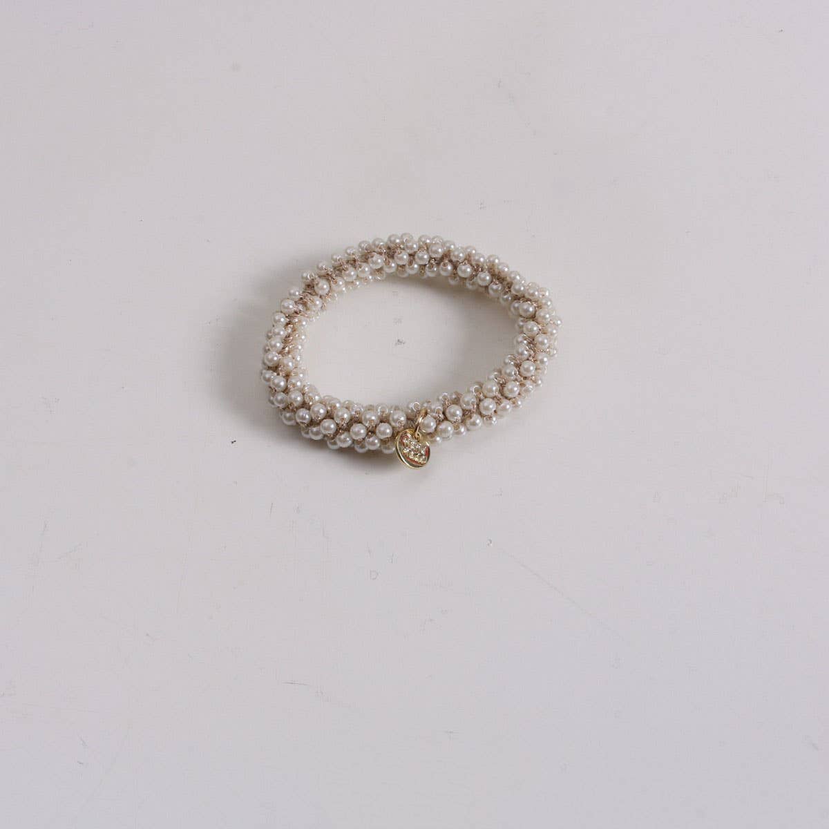 Cute Pearl Crystal Hair Tie Elastic Handmade Band