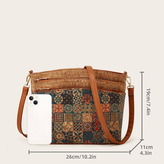 RETRO PRINT ETHNIC STYLE SHOULDER BAG_CWAB2634