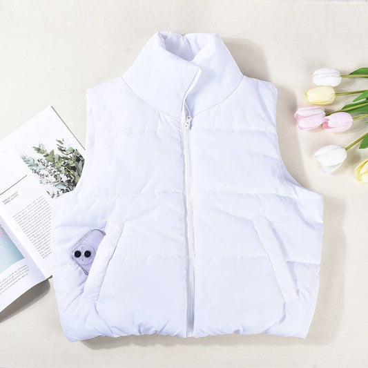 TEMPERAMENT CASUAL WARM COTTON-PADDED POCKET VEST