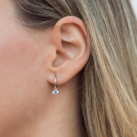 EVIL EYE BLUE EYE EARRINGS VINTAGE EARRINGS_CWAJE1773