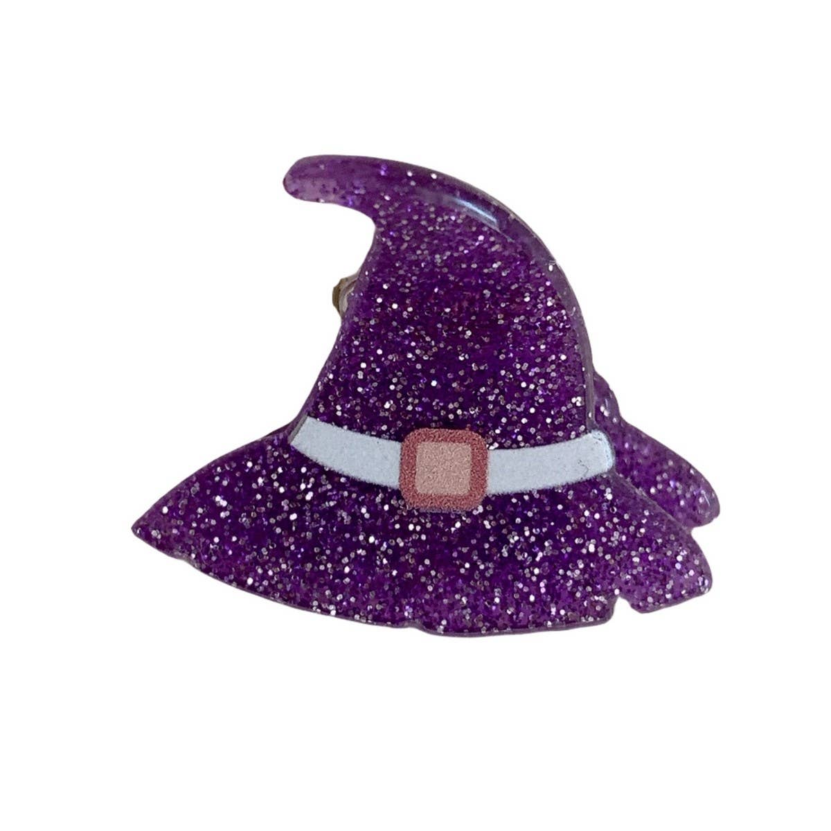 CWAHA07727_HALLOWEEN GHOST PUMPKIN BAT ACRYLIC HAIR CLAW