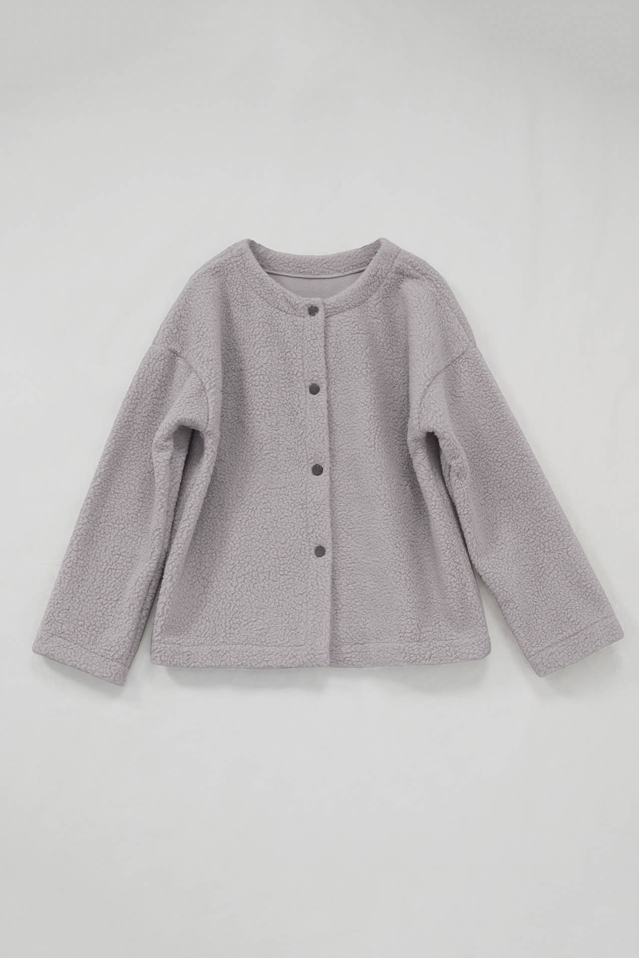 THICKENED LAMB WOOL SINGLE-BREASTED CARDIGAN COAT