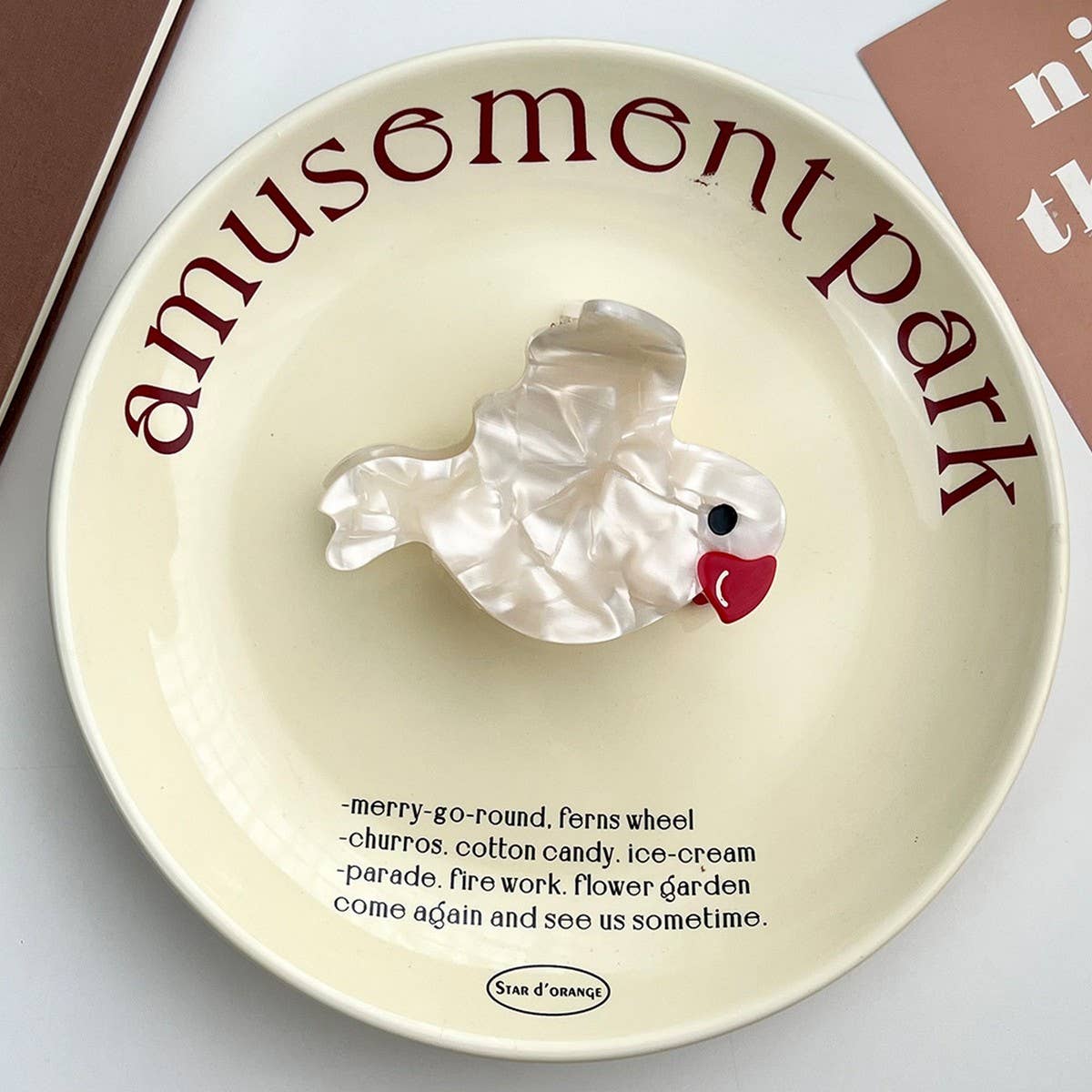 Peace Dove Acetate Hair Claw Clip ??Versatile_CWAHA5959