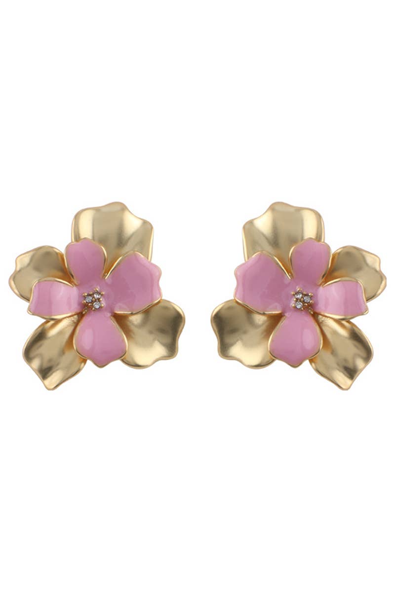 FLOWER DESIGN EARRINGS