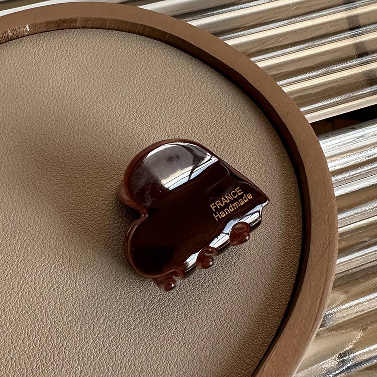 Mini Heart Acetate Hair Claw - French Chic Clip