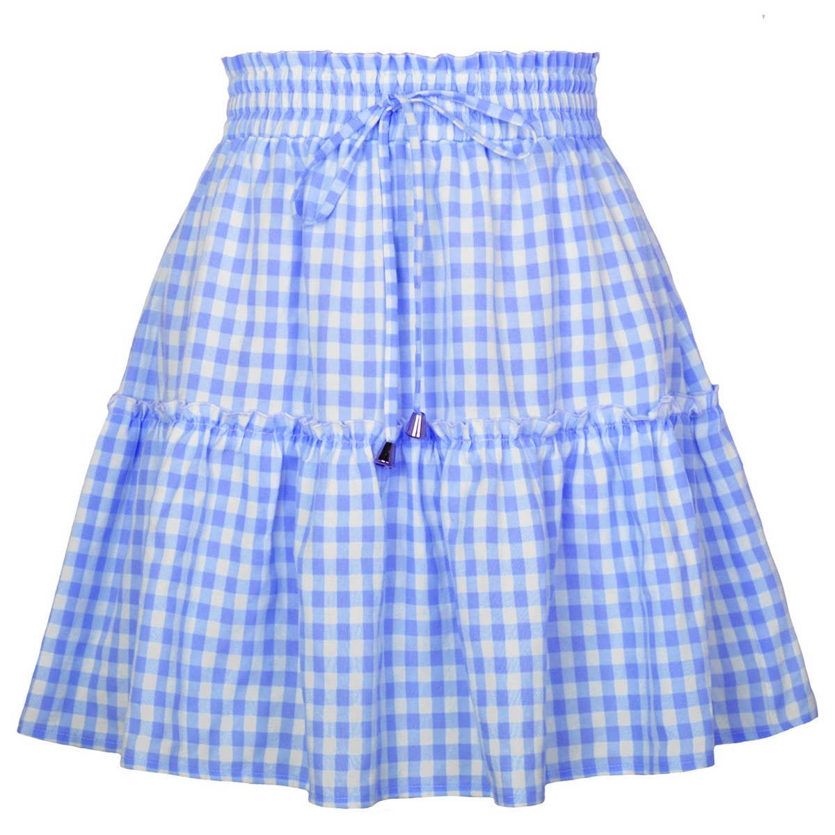 PLEATED PLAID PRINT SKIRT VINTAGE PLAID SKIRT_CWBSS0410