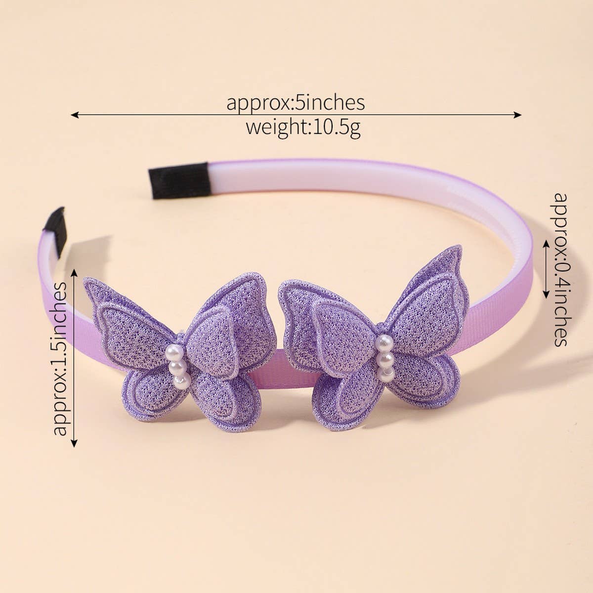 Double-Layer Butterfly Headband ? Candy Colors