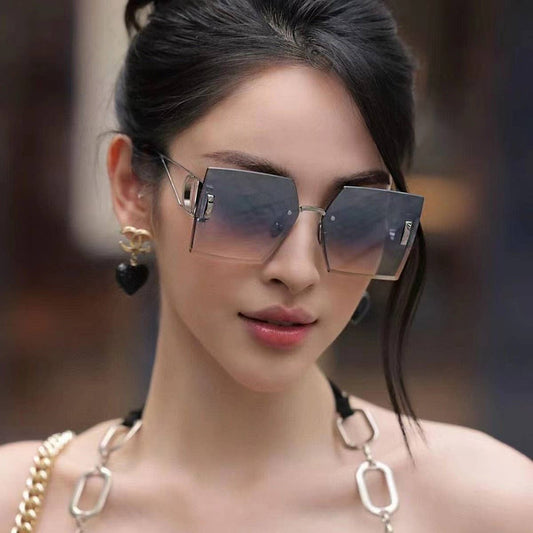 FASHIONABLE DIAMOND-CUT FRAMELESS SUNGLASSES