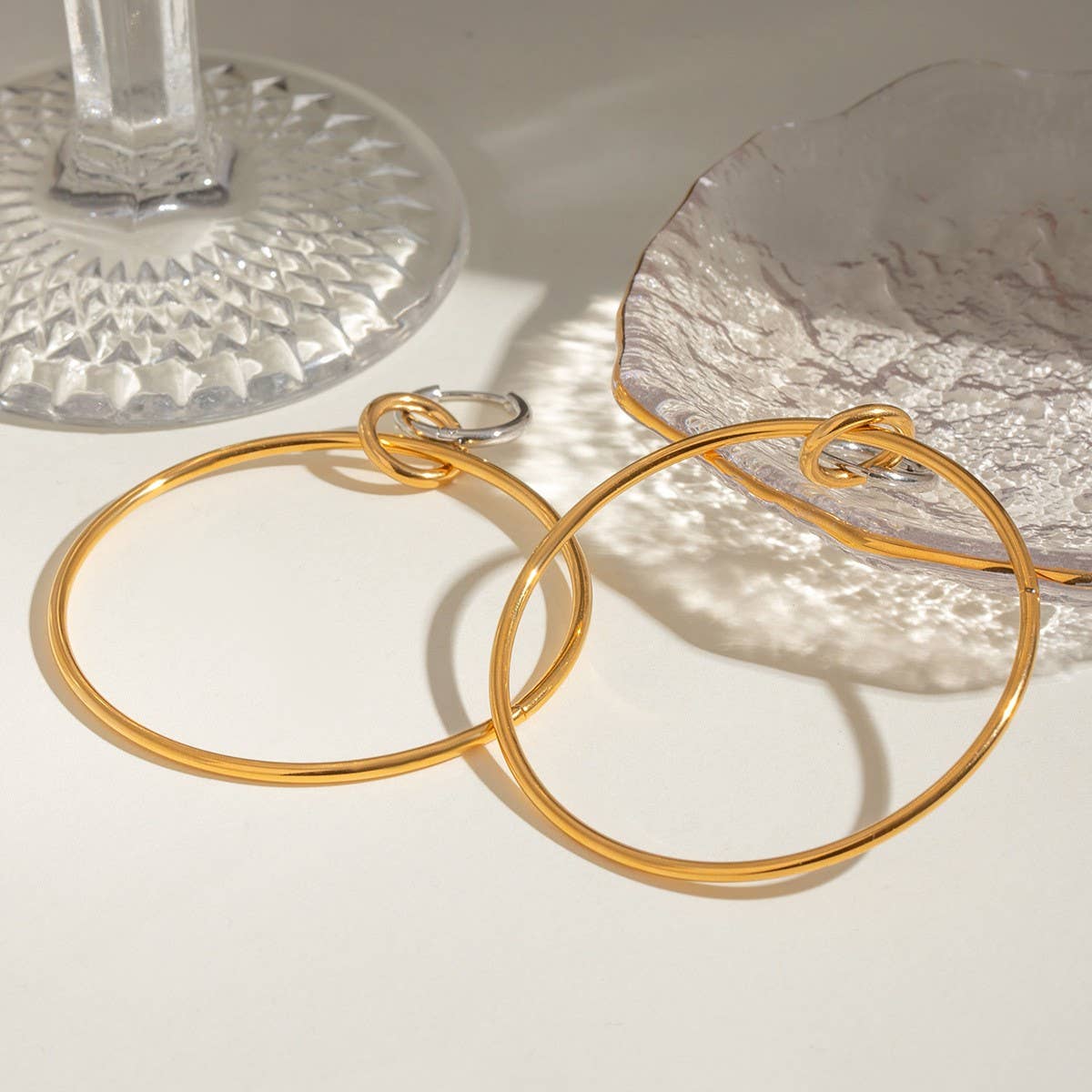 STAINLESS STEEL COLLAR HIGH-END EARRINGS_CWASC1687